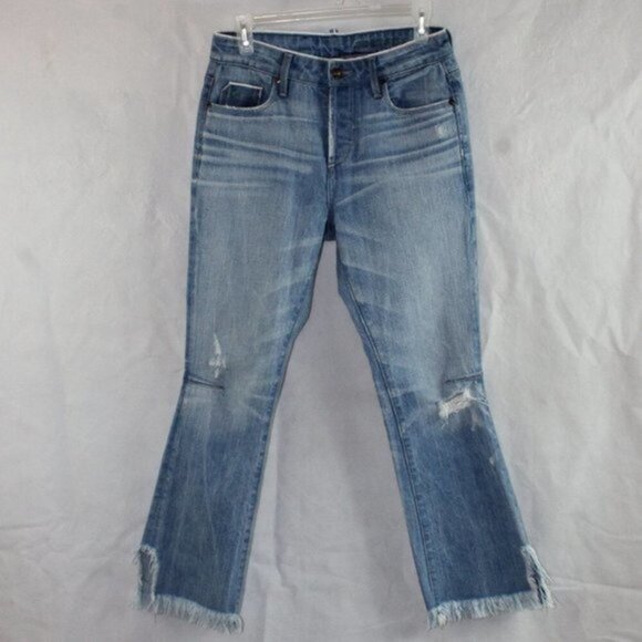 Tortoise Denim Bellatula Crop Eco Friendly Wiser Wash Jeans - Picture 4 of 11